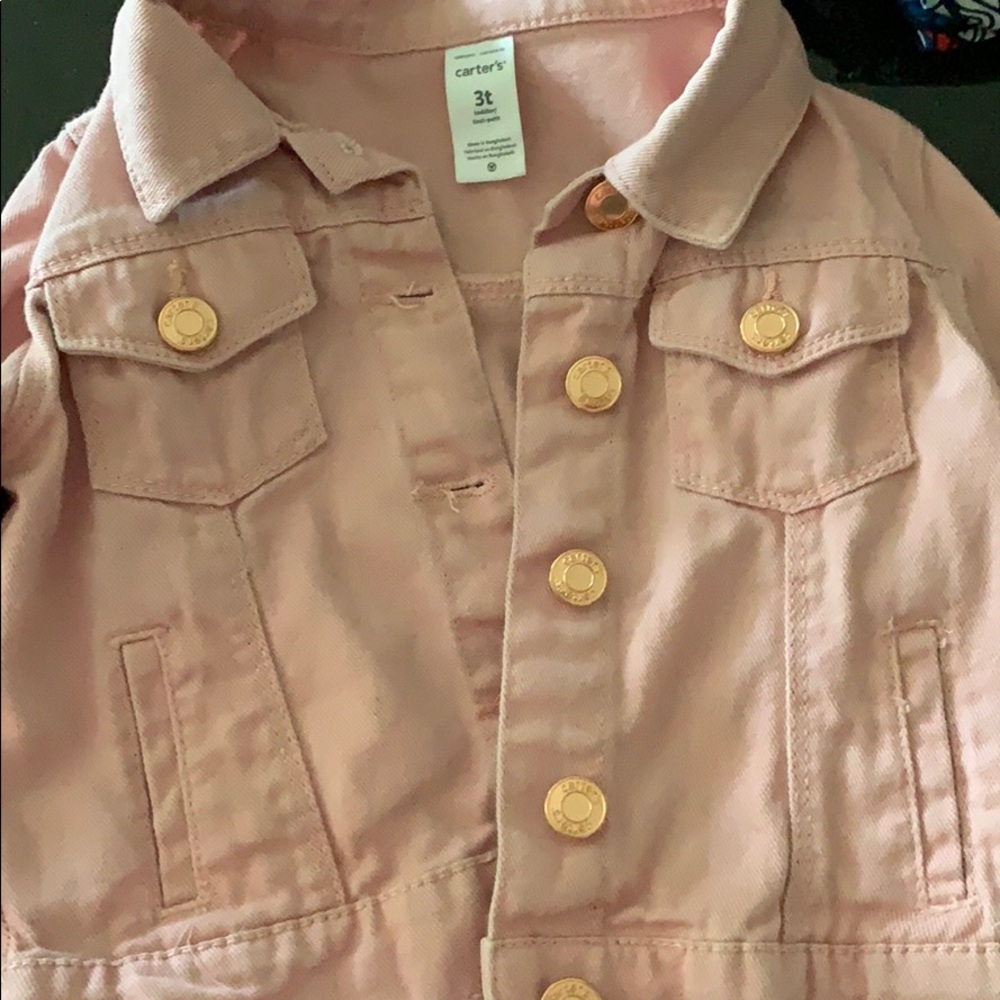 Pink jean jacket